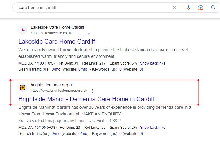 SEO for Care Homes in London UK